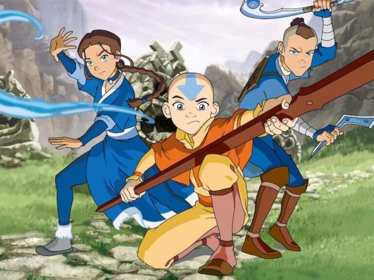 aang y sus amigos en una aventura