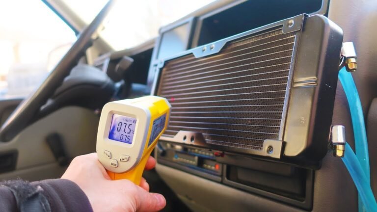 aire acondicionado portatil en un auto