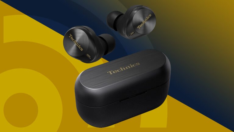 auriculares bluetooth in ear sobre fondo neutral