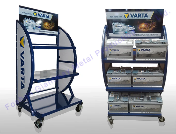 Dónde encontrar baterías para autos en Coto y sus precios 1 baterias de auto en estante de tienda