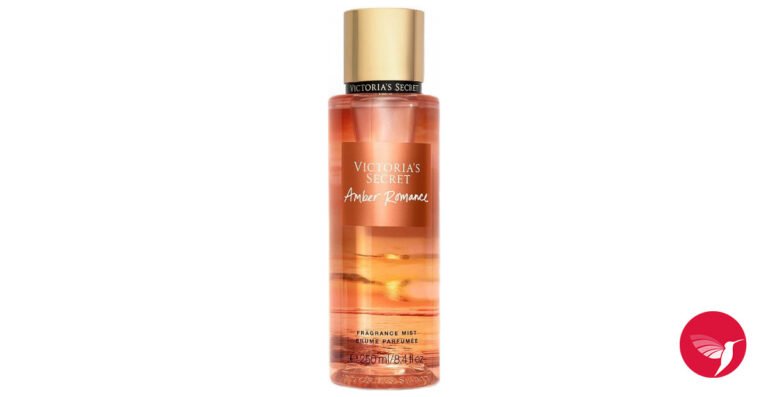 botella de perfume amber romance elegante