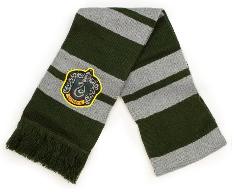 bufanda de rayas en colores de hogwarts