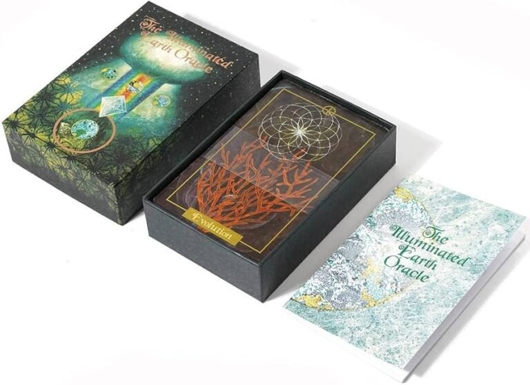 cartas del oraculo sobre una mesa iluminada