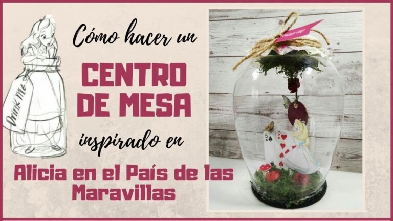 Cómo hacer un centro de mesa inspirado en Alicia en el País de las Maravillas 6 centro de mesa con tematica de alicia