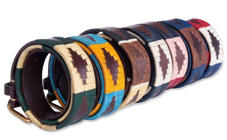 cinto de gaucho con detalles coloridos