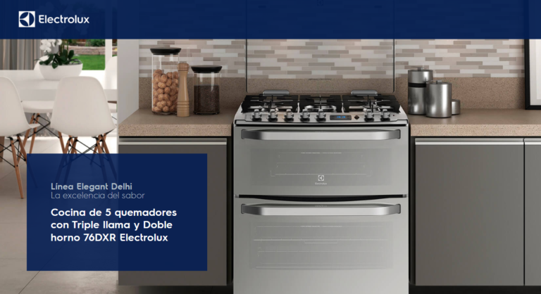 cocina electrolux de doble horno moderna