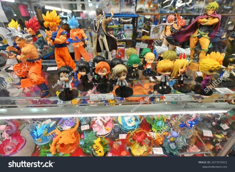 coleccion de figuras de anime coloridas