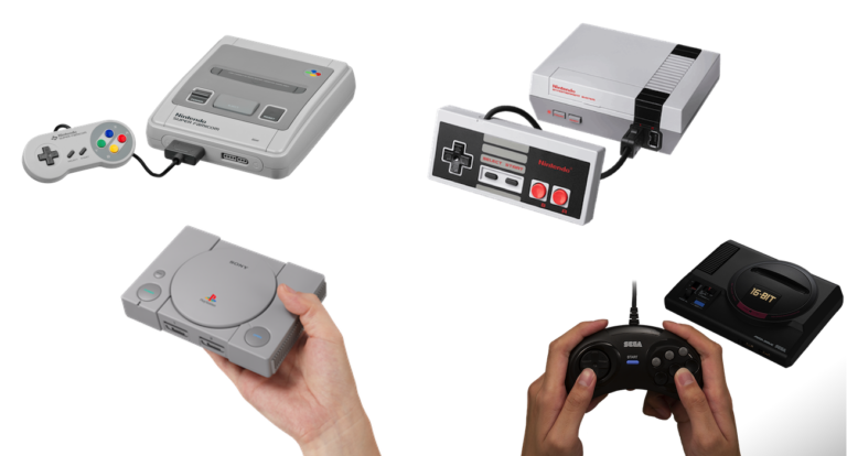 consola snes mini con controles y juegos