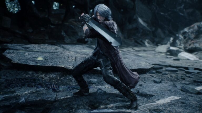 dante de devil may cry en accion