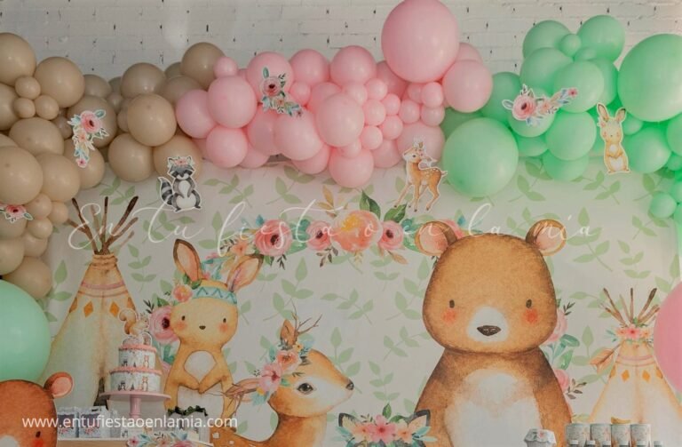 Cómo decorar una fiesta de cumpleaños con temática de animales del bosque 14 decoracion de fiesta con animales del bosque