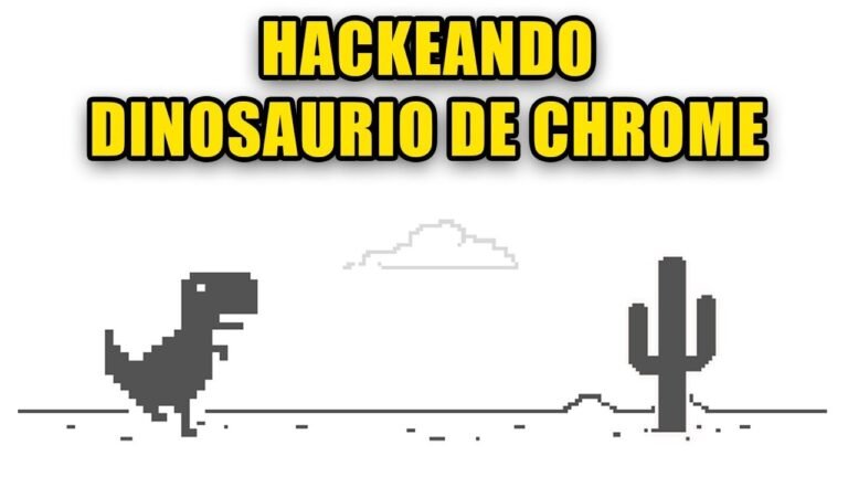 dinosaurio corriendo en un desierto pixelado