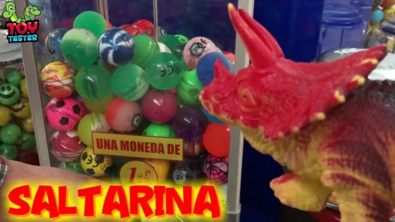 dinosaurio de juguete en un centro comercial