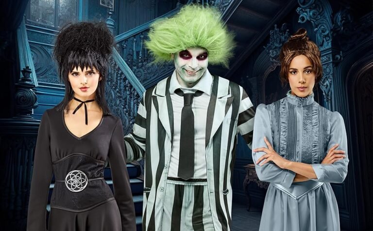 disfraz de beetlejuice y lydia juntos