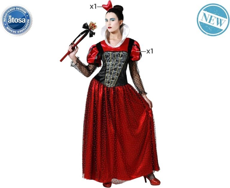 disfraz de reina de corazones elegante