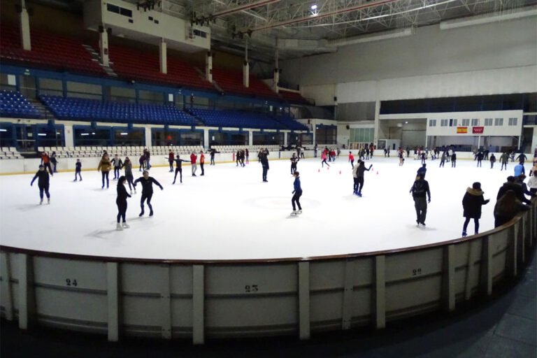 diversion sobre patines en un palacio