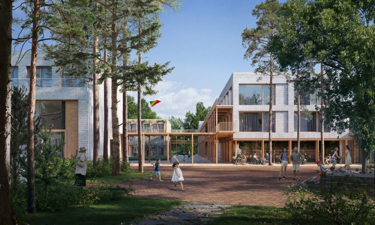 dos casas juntas en un vecindario tranquilo