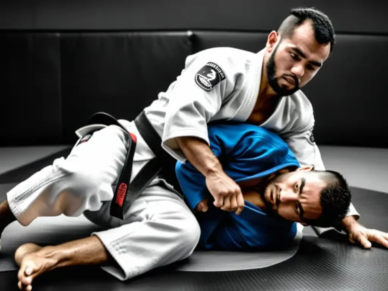 entrenamiento de jiu jitsu en accion