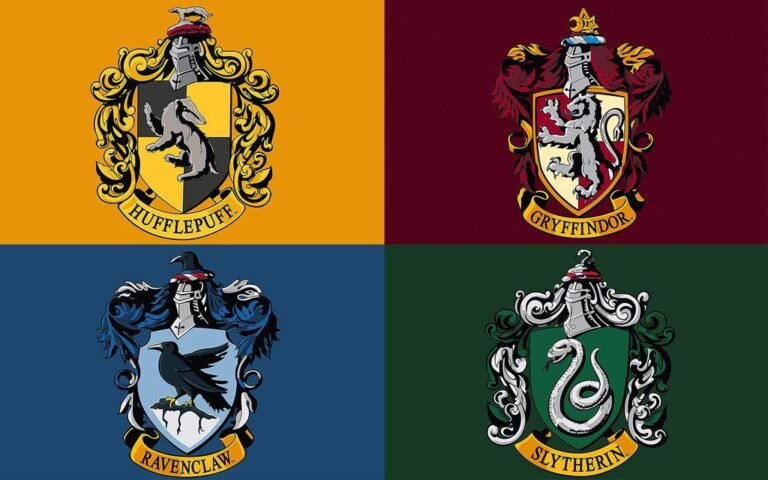 estudiantes de magia en casa de hogwarts