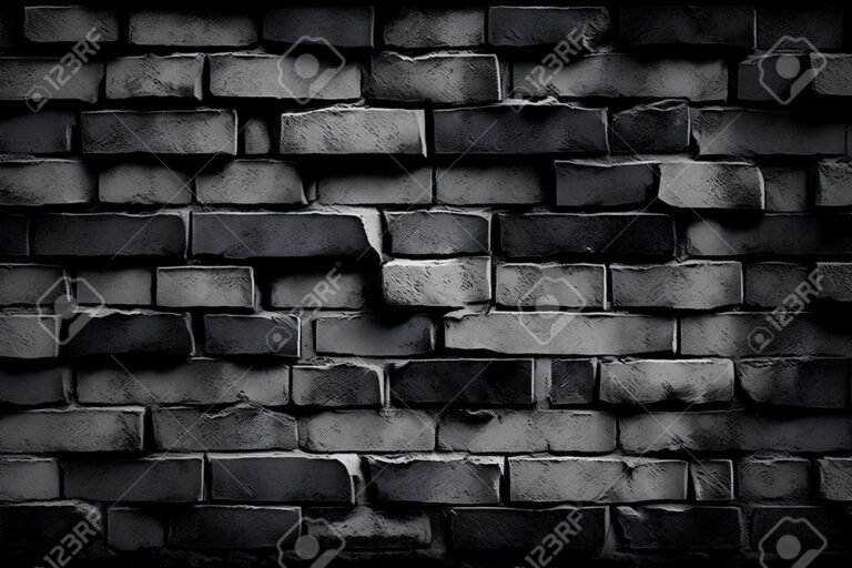 fondo de ladrillos negros texturizados