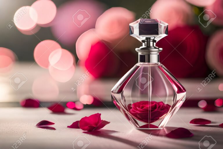 frasco elegante de perfume femenino