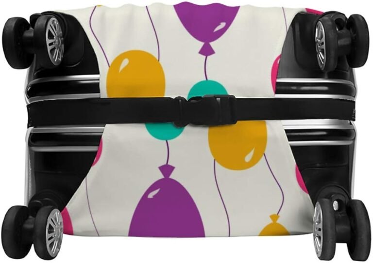 Cómo elegir la mejor funda para valija carry on que proteja tu equipaje 13 funda colorida para valija en aeropuerto