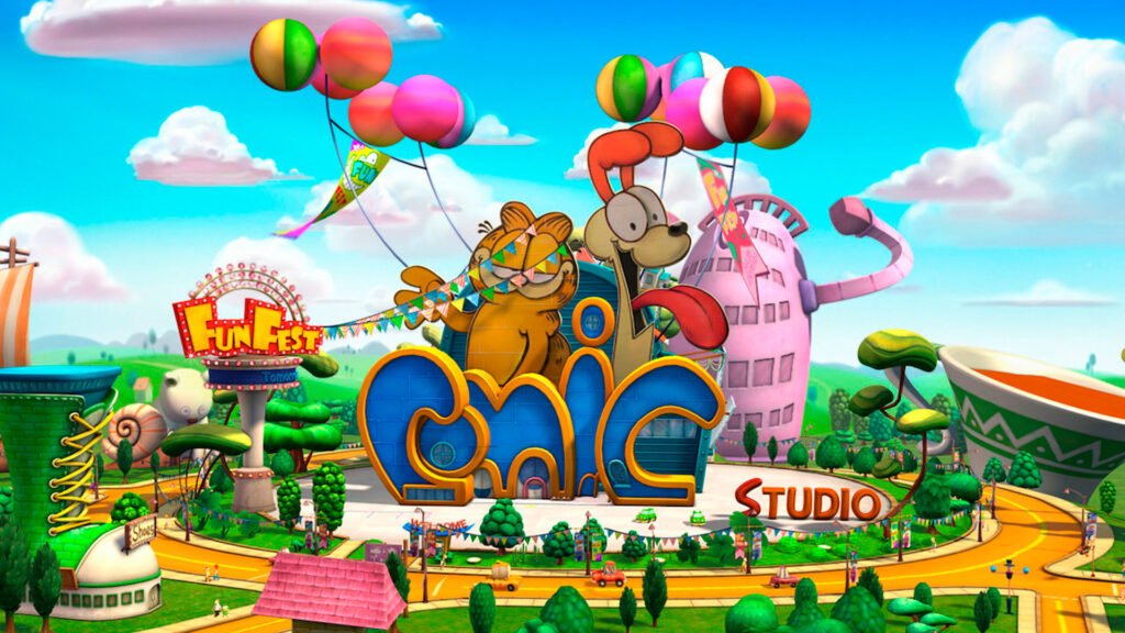 garfield explorando una casa fantasmagorica