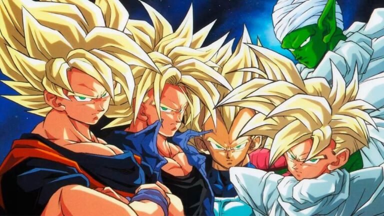 grupo de fans disfrutando dragon ball juntos