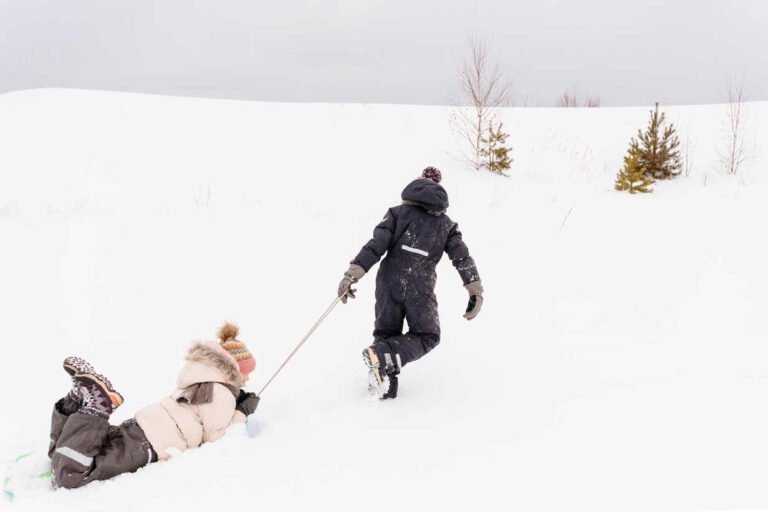 hermanas de hielo en un paisaje nevado