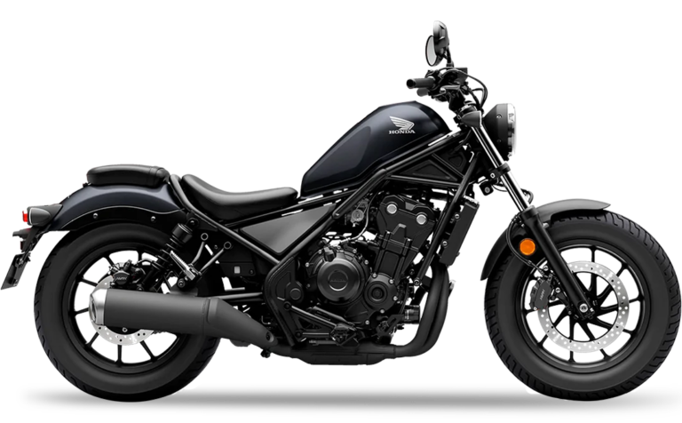 honda rebel en una tienda de motos