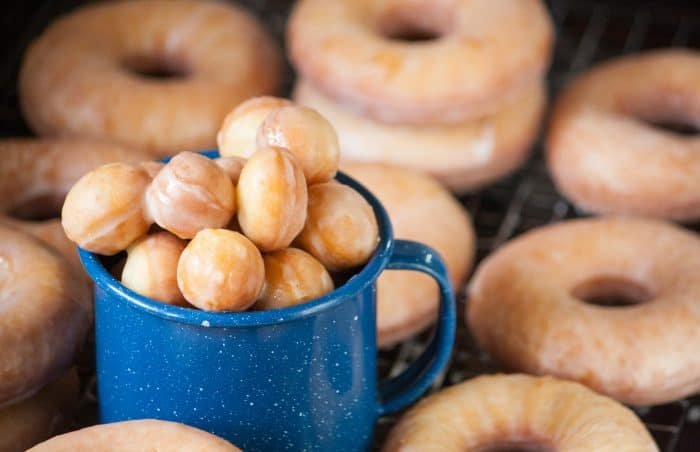 ingredientes frescos para masa de donas