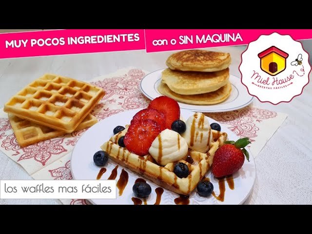 ingredientes frescos para masa de waffles