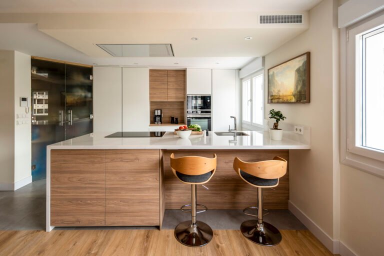 isla de cocina moderna y funcional