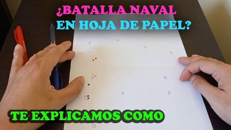 juego de batalla naval en papel