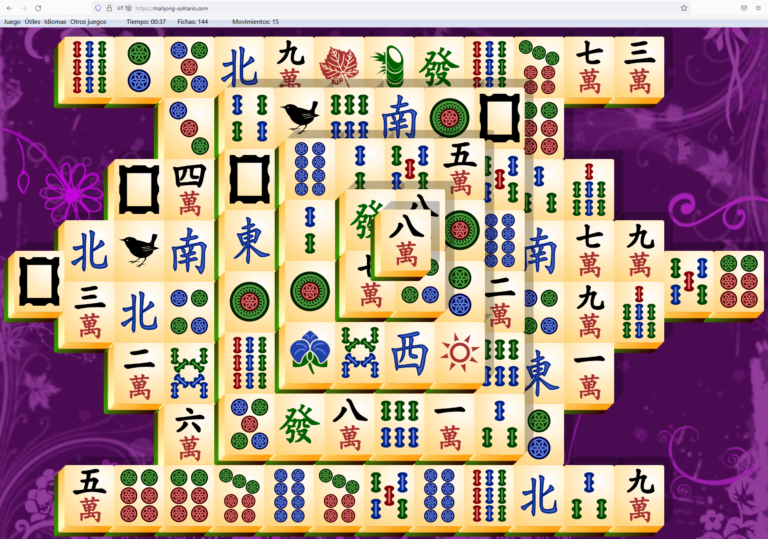 juegos de mahjong y solitario en linea