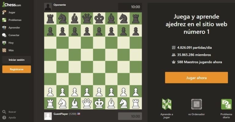 jugadores de ajedrez en linea compitiendo