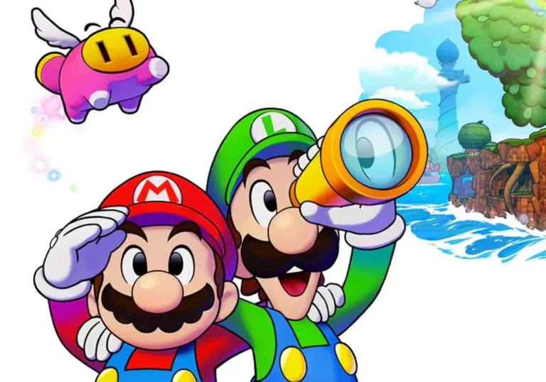 luigi saltando en un mundo colorido 1