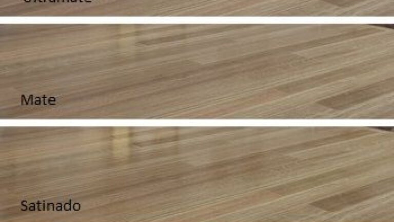madera tratada con acabados satinados