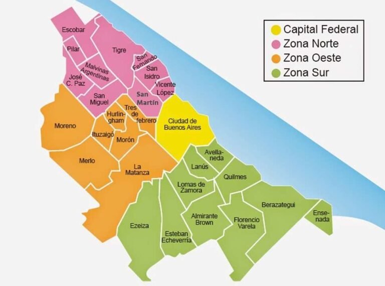 mapa de la zona oeste de buenos aires