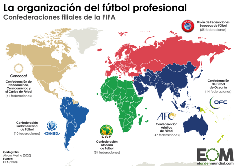 Cuáles son las posiciones actuales de las eliminatorias para la Copa del Mundo 4 mapa del mundo con selecciones nacionales