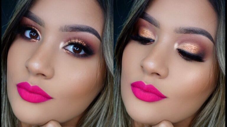 maquillaje de labios en tonos vibrantes