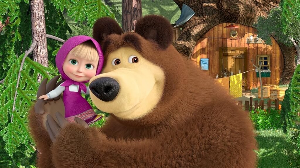 Qué aventuras vive Masha en la serie "Masha y el Oso" 1 masha jugando en el bosque con animales