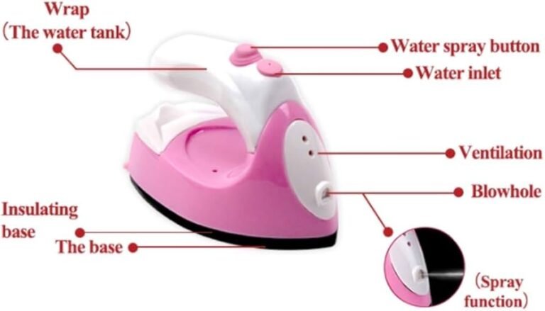 mini plancha de ropa en uso practico