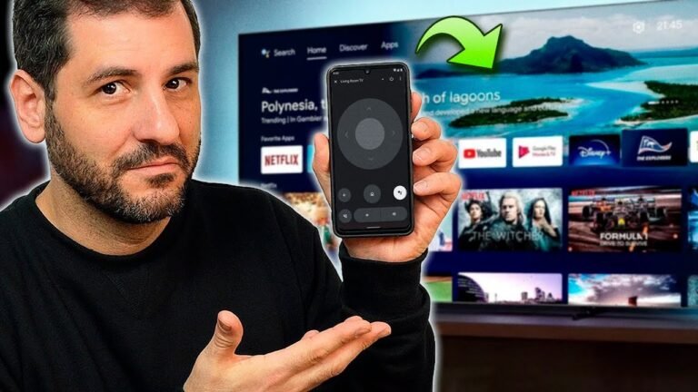 movil y televisor conectados sin cables