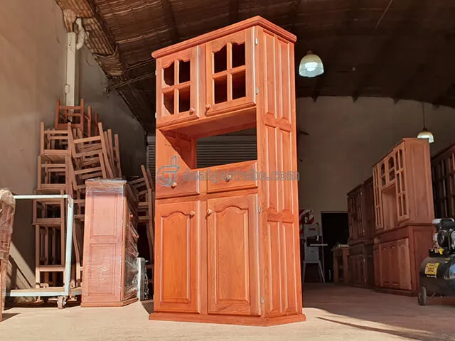 Cómo elegir el mejor mueble de pino para microondas y horno eléctrico