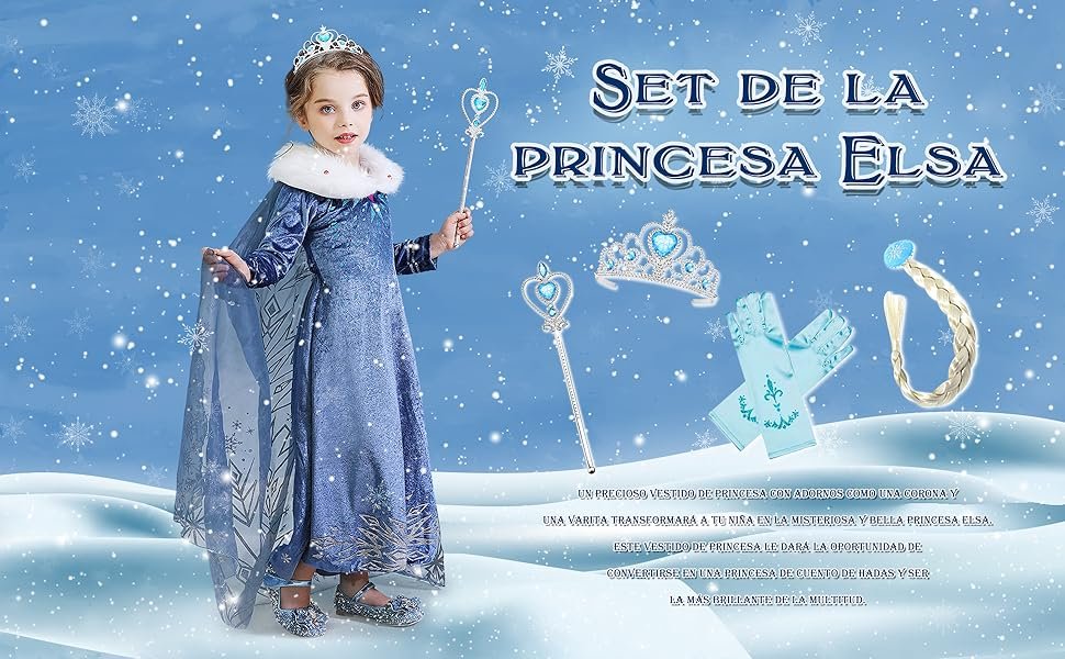 Qué opciones de vestidos de Elsa de Frozen para niña hay disponibles