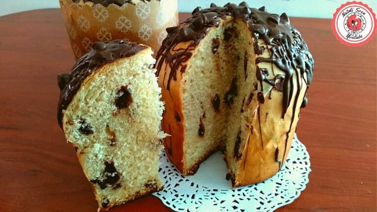 pan dulce con chips de chocolate horneado