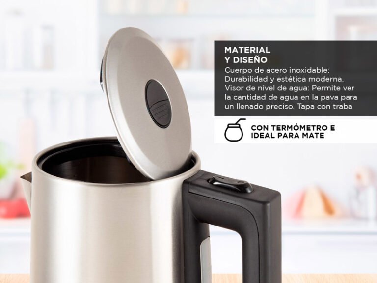 pava electrica en una cocina moderna