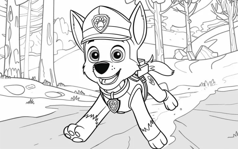 paw patrol dibujos para colorear