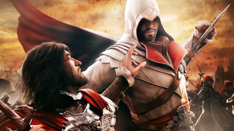 personaje de assassins creed en accion epica