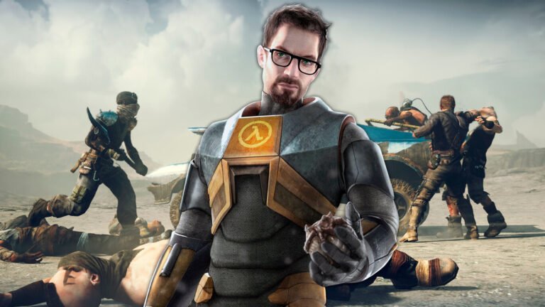 personaje explorando el desierto postapocaliptico